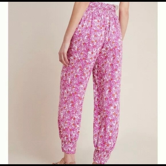 Anthropologie | Abstract Floral Boho Joggers - Picture 4 of 8